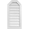 Ekena Millwork Octagonal Top Surface Mount PVC Gable Vent w/ 2"W x 2"P Brickmould Sill Frame, 14"W x 28"H GVPOT14X2803SN - alternate 1